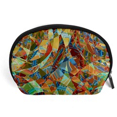 Boho Colorful Mosaic Accessory Pouch (large) by SpinnyChairDesigns