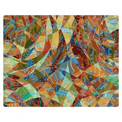 Boho Colorful Mosaic Double Sided Flano Blanket (medium)  by SpinnyChairDesigns