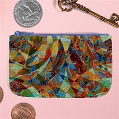 Boho Colorful Mosaic Large Coin Purse by SpinnyChairDesigns