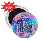 Boho Patchwork 2.25  Magnets (10 pack)  Front