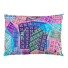 Boho Patchwork Pillow Case by SpinnyChairDesigns