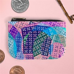 Boho Patchwork Mini Coin Purse by SpinnyChairDesigns