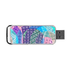 Boho Patchwork Portable Usb Flash (two Sides) by SpinnyChairDesigns