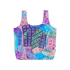 Boho Patchwork Full Print Recycle Bag (s) by SpinnyChairDesigns