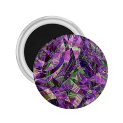 Boho Violet Mosaic 2 25  Magnets by SpinnyChairDesigns