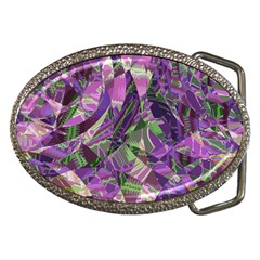 Boho Violet Mosaic Belt Buckles by SpinnyChairDesigns