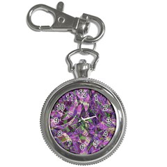 Boho Violet Mosaic Key Chain Watches by SpinnyChairDesigns