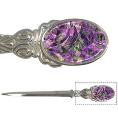 Boho Violet Mosaic Letter Opener by SpinnyChairDesigns