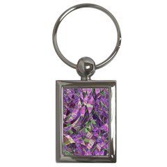 Boho Violet Mosaic Key Chain (rectangle) by SpinnyChairDesigns