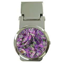 Boho Violet Mosaic Money Clip Watches by SpinnyChairDesigns