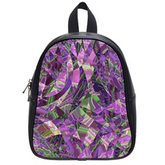 Boho Violet Mosaic School Bag (small) by SpinnyChairDesigns