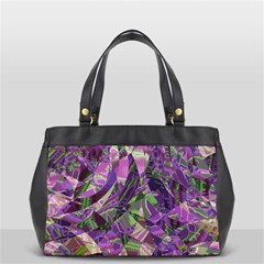 Boho Violet Mosaic Oversize Office Handbag by SpinnyChairDesigns