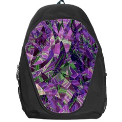 Boho Violet Mosaic Backpack Bag by SpinnyChairDesigns