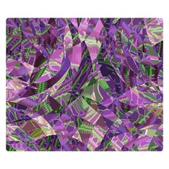 Boho Violet Mosaic Double Sided Flano Blanket (small)  by SpinnyChairDesigns