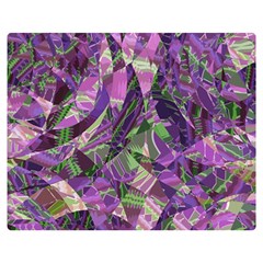 Boho Violet Mosaic Double Sided Flano Blanket (medium)  by SpinnyChairDesigns