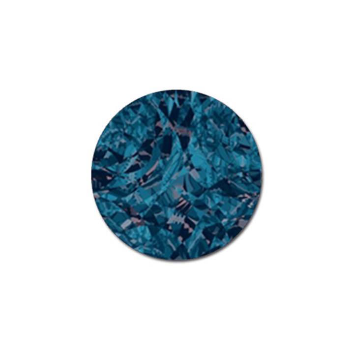 Boho Cerulean Blue Mosaic Golf Ball Marker