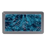 Boho Cerulean Blue Mosaic Memory Card Reader (Mini) Front