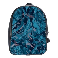 Boho Cerulean Blue Mosaic School Bag (xl) by SpinnyChairDesigns