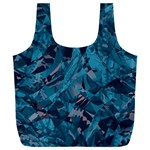 Boho Cerulean Blue Mosaic Full Print Recycle Bag (XXL) Front