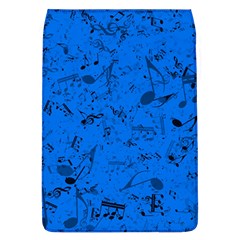 Cornflower Blue Music Notes Removable Flap Cover (l) by SpinnyChairDesigns