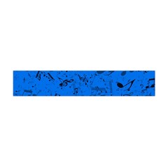 Cornflower Blue Music Notes Flano Scarf (mini)