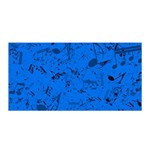 Cornflower Blue Music Notes Satin Wrap Front