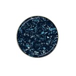 Prussian Blue Music Notes Hat Clip Ball Marker Front