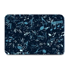 Prussian Blue Music Notes Plate Mats by SpinnyChairDesigns