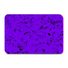 Electric Indigo Music Notes Plate Mats by SpinnyChairDesigns