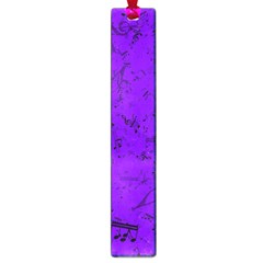 Electric Indigo Music Notes Large Book Marks by SpinnyChairDesigns