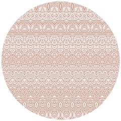 Boho Tan Lace Wooden Puzzle Round by SpinnyChairDesigns