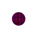 Fuchsia Madras Plaid 1  Mini Magnets Front