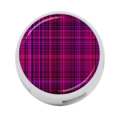 Fuchsia Madras Plaid 4-port Usb Hub (two Sides) by SpinnyChairDesigns