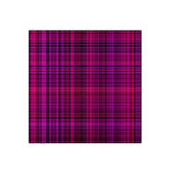 Fuchsia Madras Plaid Satin Bandana Scarf by SpinnyChairDesigns