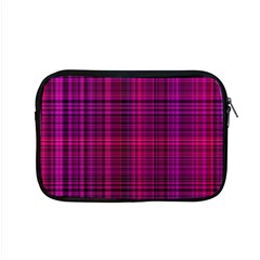 Fuchsia Madras Plaid Apple Macbook Pro 15  Zipper Case by SpinnyChairDesigns