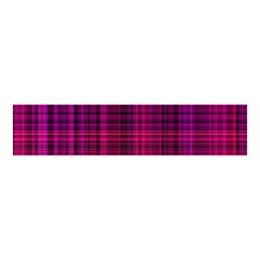 Fuchsia Madras Plaid Velvet Scrunchie by SpinnyChairDesigns