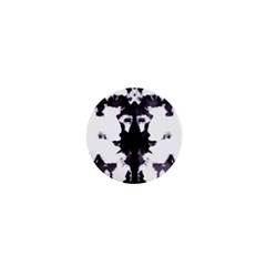 Rorschach Inkblot Pattern 1  Mini Magnets by SpinnyChairDesigns