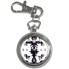 Rorschach Inkblot Pattern Key Chain Watches by SpinnyChairDesigns