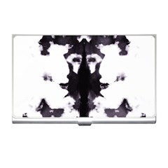 Rorschach Inkblot Pattern Business Card Holder by SpinnyChairDesigns