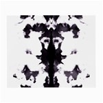 Rorschach Inkblot Pattern Small Glasses Cloth Front