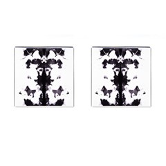 Rorschach Inkblot Pattern Cufflinks (square) by SpinnyChairDesigns