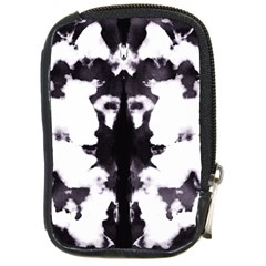 Rorschach Inkblot Pattern Compact Camera Leather Case by SpinnyChairDesigns