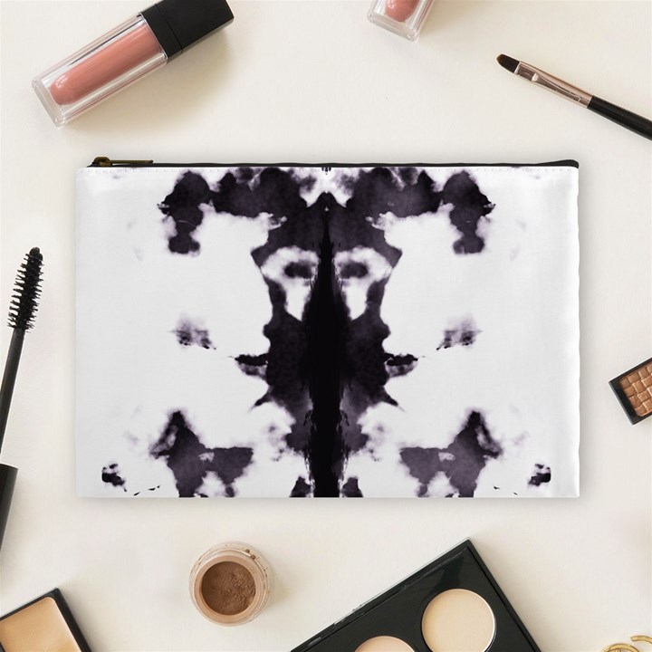 Rorschach Inkblot Pattern Cosmetic Bag (Large)