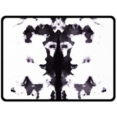 Rorschach Inkblot Pattern Fleece Blanket (large)  by SpinnyChairDesigns