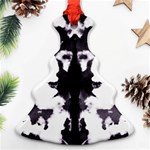 Rorschach Inkblot Pattern Christmas Tree Ornament (Two Sides) Front