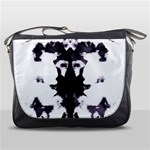 Rorschach Inkblot Pattern Messenger Bag Front