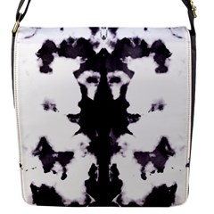 Rorschach Inkblot Pattern Flap Closure Messenger Bag (s) by SpinnyChairDesigns