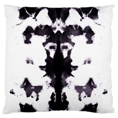 Rorschach Inkblot Pattern Standard Flano Cushion Case (two Sides) by SpinnyChairDesigns