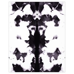 Rorschach Inkblot Pattern Drawstring Bag (small) by SpinnyChairDesigns