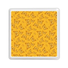 Mustard Yellow Monarch Butterflies Memory Card Reader (square) by SpinnyChairDesigns